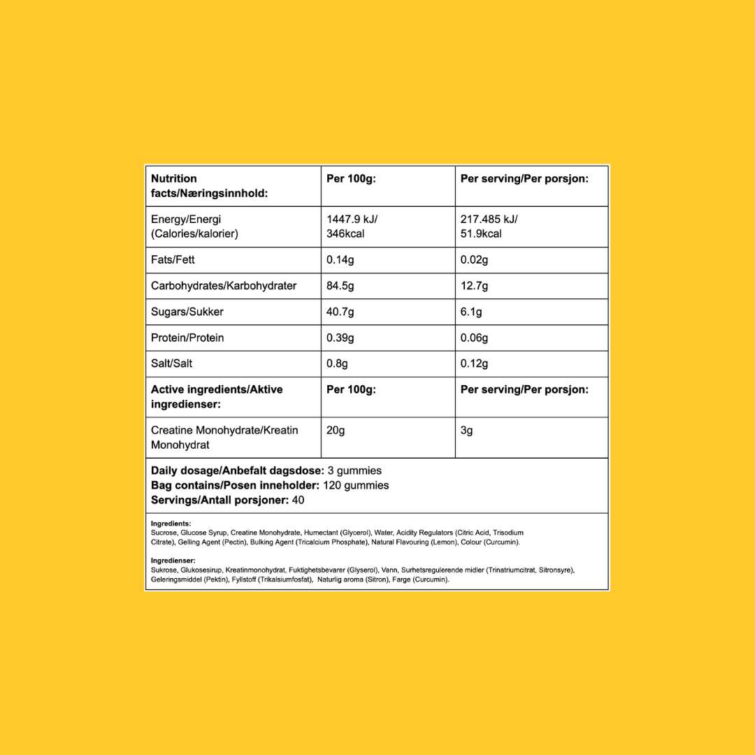 GØTT Kreatin Gummies – Vegansk (Pektin)