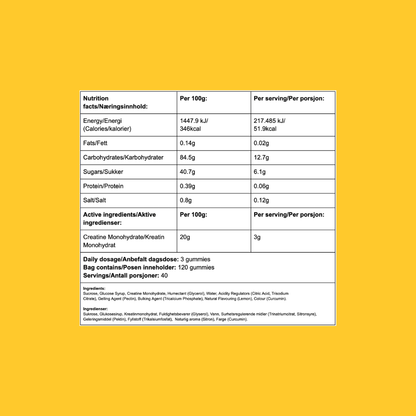 GØTT Kreatin Gummies – Vegansk (Pektin)