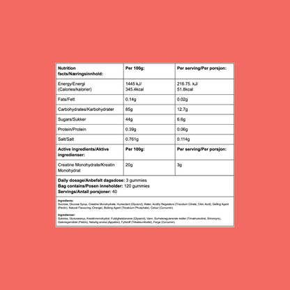 GØTT Kreatin Gummies – Vegansk (Pektin)